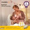 imageMedela Breast Milk Storage Cooler Bag with Contoured Ice Pack 4 Bottles and Lids Convenient Breastmilk TransportFreestyle HandsFree Breast Pump