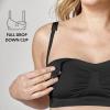 imageMedela Keep Cool Bra  Seamless Maternity ampamp Nursing Bra with 2 Breathing Zones and Soft Touch Fabric for Comfortable SupportBlack