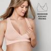 imageMedela Keep Cool Sleep Bra  Seamless Maternity ampamp Nursing Bra with Full Back Breathing Zone and Soft Touch FabricChai