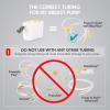 imageMedela Replacement Tubing Compatible with New Pump in Style Maxflow Breast Pump Authentic Spare Breastpump Parts Made Without BPA