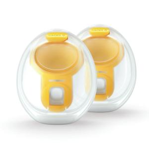 imageMedela HandsFree Collection Cups Compatible with Freestyle Flex Pump in Style with MaxFlow and Swing Maxi Electric Breast Pumps 1 Set of 2 CupsCollection Cups