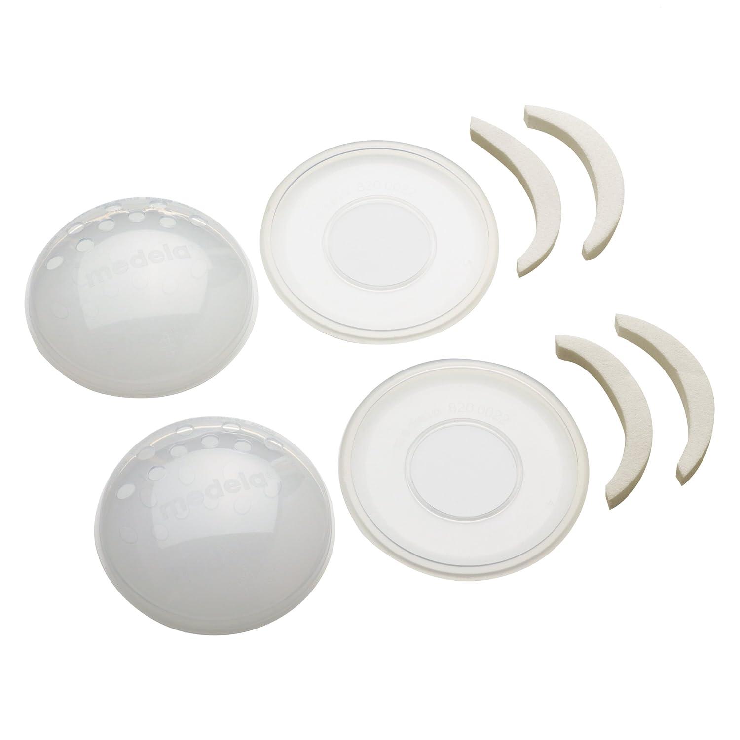 imageMedela SoftShells Breast Shells for Sore Nipples for Pumping or Breastfeeding Discreet Breast Shells Flexible and Easy to Wear Made Without BPANipple