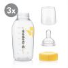 imageMedela Breast Milk Storage Bottles 3 Pack of 8 Ounce Breastfeeding Bottles with Nipples Lids Wide Base Collars and Travel Caps Made Without BPA8 ozmL