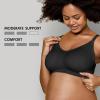 imageMedela Keep Cool Ultra Bra  Seamless Maternity ampamp Nursing Bra with 6 Breathing Zones Soft Touch Fabric and Extra SupportBlack