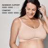 imageMedela Keep Cool Ultra Bra  Seamless Maternity ampamp Nursing Bra with 6 Breathing Zones Soft Touch Fabric and Extra SupportChai
