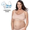 imageMedela Keep Cool Ultra Bra  Seamless Maternity ampamp Nursing Bra with 6 Breathing Zones Soft Touch Fabric and Extra SupportChai