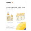 imageMedela Spare Parts for Breast Milk Bottles Extra Caps Lids Collars and Discs Includes Convenient Mesh Bag for Easy Washing Bottle Spare Parts Made Without BPA