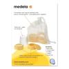 imageMedela Spare Parts for Breast Milk Bottles Extra Caps Lids Collars and Discs Includes Convenient Mesh Bag for Easy Washing Bottle Spare Parts Made Without BPA