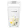 imageMedela Breast Milk Storage Bags 100 Count Ready to Use Breastmilk Bags for Breastfeeding Self Standing Bag Space Saving Flat Profile Hygienically PreSealed White 6 Ounce100 Count