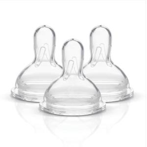 imageMedela Slow Flow Spare Nipples with Wide Base 3 Pack Compatible with Medela Storage Bottles Made Without BPA3 Count Pack of 1
