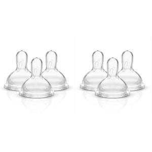 imageMedela Slow Flow Spare Nipples with Wide Base 3 Pack Compatible with Medela Storage Bottles Made Without BPA3 Count Pack of 2