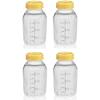 imageMedela Breast Milk Collection Storage Feeding Bottle wLid 5 Oz 150 Ml X4