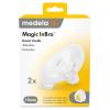 imageMedela Magic InBra Breast Shields 2 Count of 18mm Breast Pump Flanges Made Without BPA
